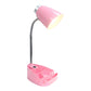 All The Rages Limelights Pink Gooseneck Organizer Desk Lamp With iPad Tablet Stand Book Holder
