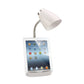 All The Rages Limelights White Gooseneck Organizer Desk Lamp With iPad Tablet Stand Book Holder