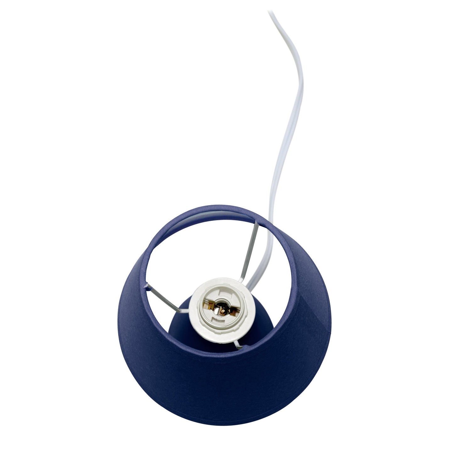 All The Rages Nauru 10" Blue 2-Piece Ceramic Oblong Table Lamps With Matching Fabric Shades