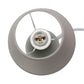 All The Rages Nauru 10" Gray Ceramic Oblong Table Lamp With Matching Fabric Shade