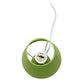 All The Rages Nauru 10" Green Ceramic Oblong Table Lamp With Matching Fabric Shade