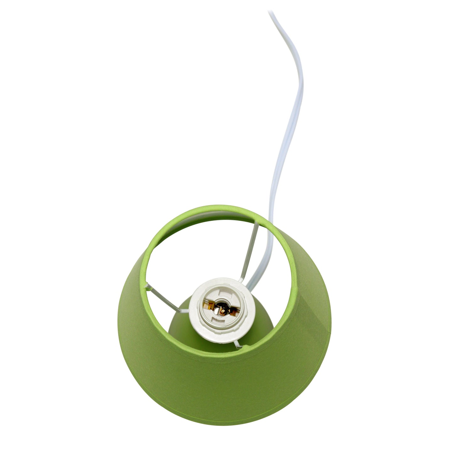 All The Rages Nauru 10" Green Ceramic Oblong Table Lamp With Matching Fabric Shade