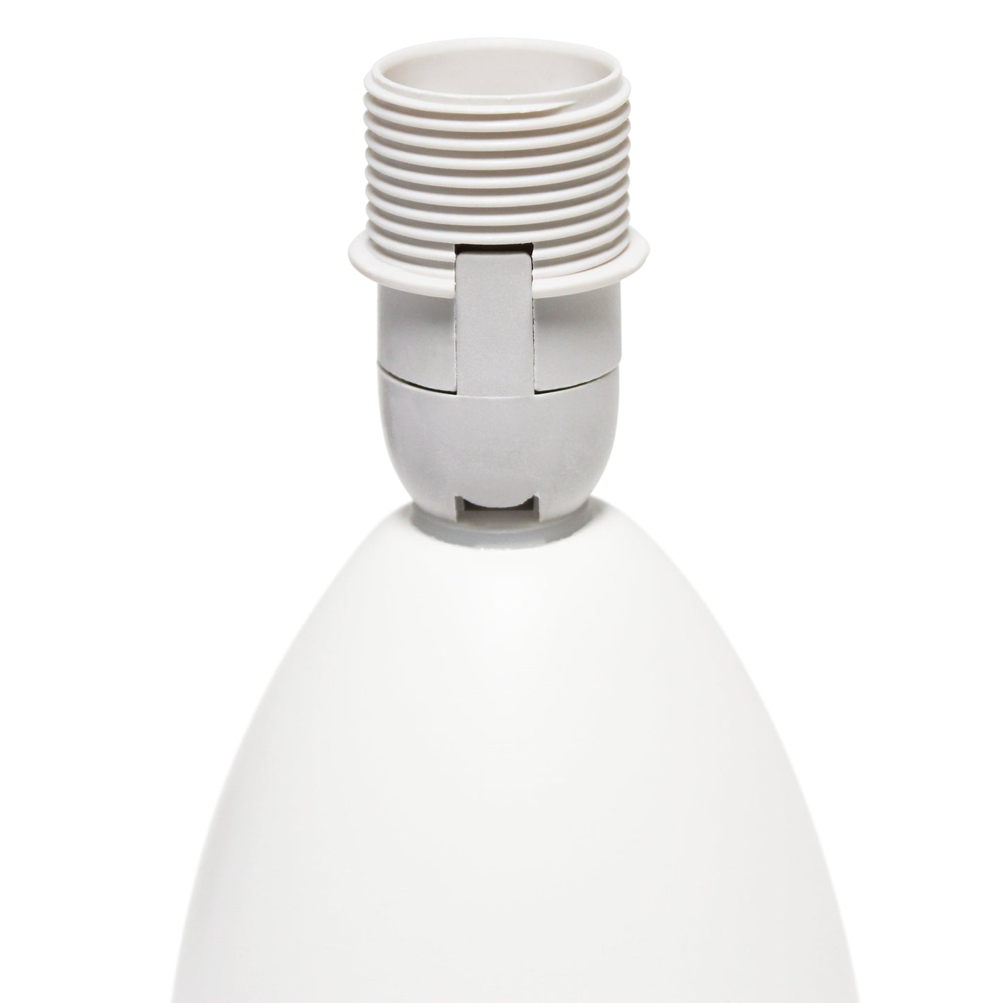 All The Rages Nauru 10" Off White 2-Piece Ceramic Oblong Table Lamps With Matching Fabric Shades