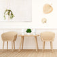 All The Rages Nauru 10" Off White 2-Piece Ceramic Oblong Table Lamps With Matching Fabric Shades