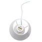 All The Rages Nauru 10" Off White Ceramic Oblong Table Lamp With Matching Fabric Shade