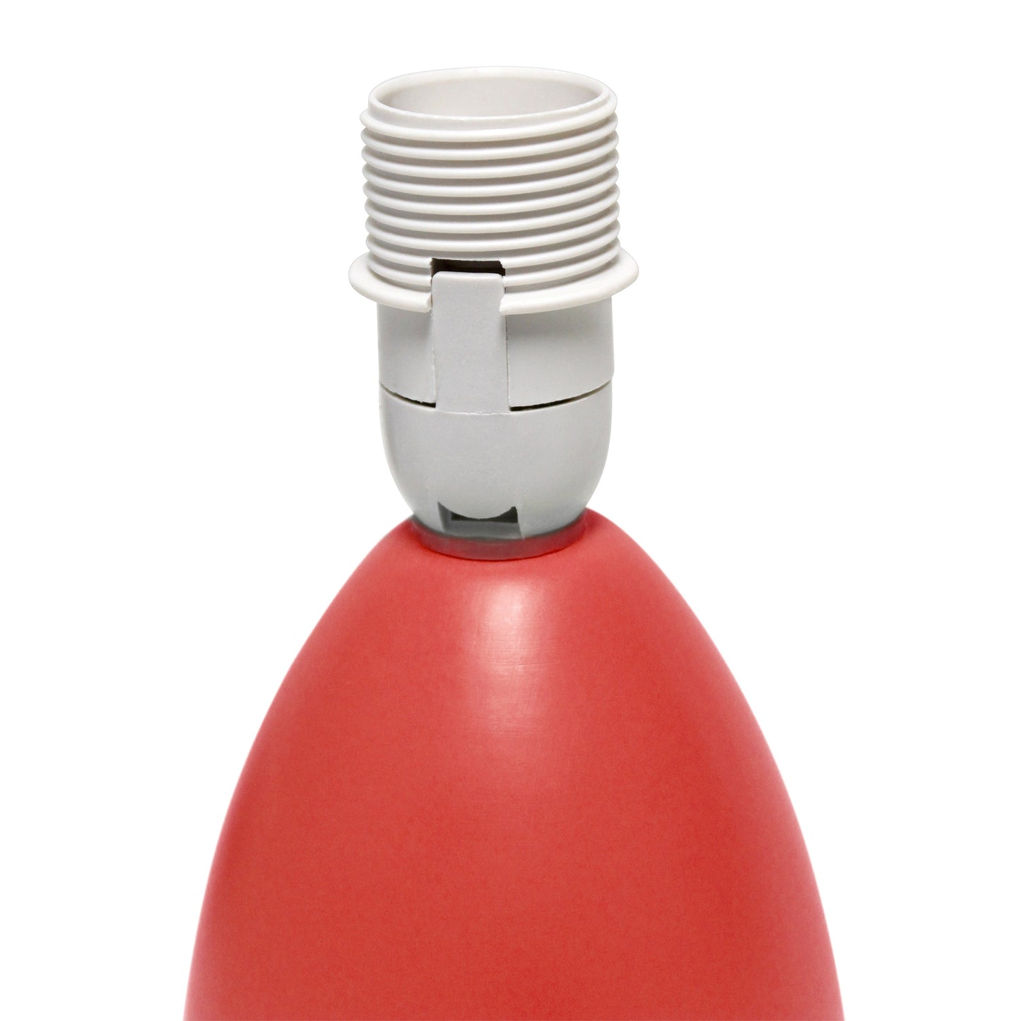 All The Rages Nauru 10" Orange 2-Piece Ceramic Oblong Table Lamps With Matching Fabric Shades