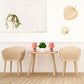 All The Rages Nauru 10" Orange 2-Piece Ceramic Oblong Table Lamps With Matching Fabric Shades