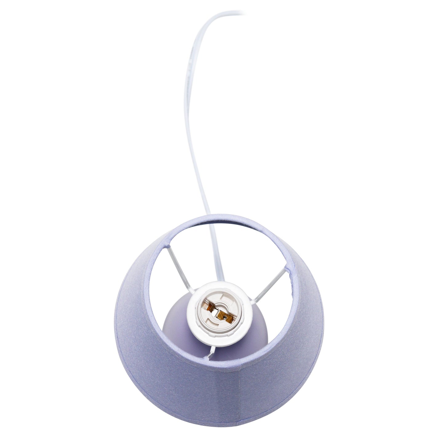 All The Rages Nauru 10" Purple Ceramic Oblong Table Lamp With Matching Fabric Shade