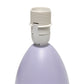 All The Rages Nauru 10" Purple Ceramic Oblong Table Lamp With Matching Fabric Shade