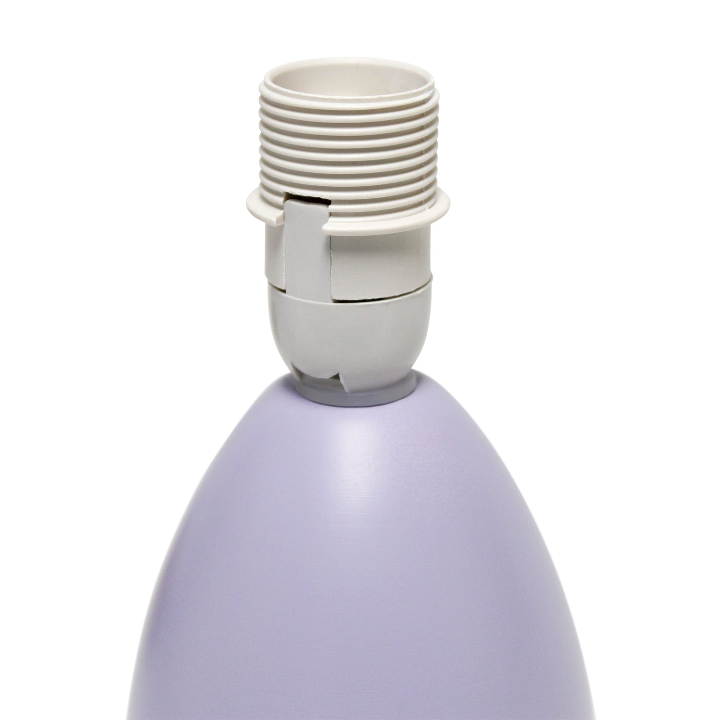 All The Rages Nauru 10" Purple Ceramic Oblong Table Lamp With Matching Fabric Shade