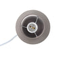 All The Rages Nauru 9" Gray 2-Piece Ceramic Orb Table Lamps With Matching Fabric Shades