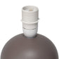 All The Rages Nauru 9" Gray Ceramic Orb Table Lamp With Matching Fabric Shade