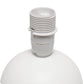 All The Rages Nauru 9" Off White Ceramic Orb Table Lamp With Matching Fabric Shade