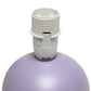 All The Rages Nauru 9" Purple 2-Piece Ceramic Orb Table Lamps With Matching Fabric Shades