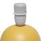 All The Rages Nauru 9" Yellow Ceramic Orb Table Lamp With Matching Fabric Shade