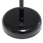 All The Rages Oslo 20" Black Base Standard Table Lamp With Power Outlet In White Fabric Shade