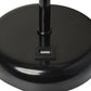 All The Rages Oslo 20" Black Base Standard Table Lamp With USB Power Outlet & White Fabric Shade