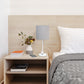 All The Rages Oslo 20" White Base Standard Table Lamp With Power Outlet In Gray Fabric Shade