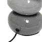 All The Rages Priva 15" Gray Contemporary Ceramic Stacking Stones Table Lamp