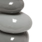 All The Rages Priva 15" Gray Contemporary Ceramic Stacking Stones Table Lamp