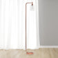 All The Rages Rose Gold Modern Iron Lantern Floor Lamp With Glass Shade