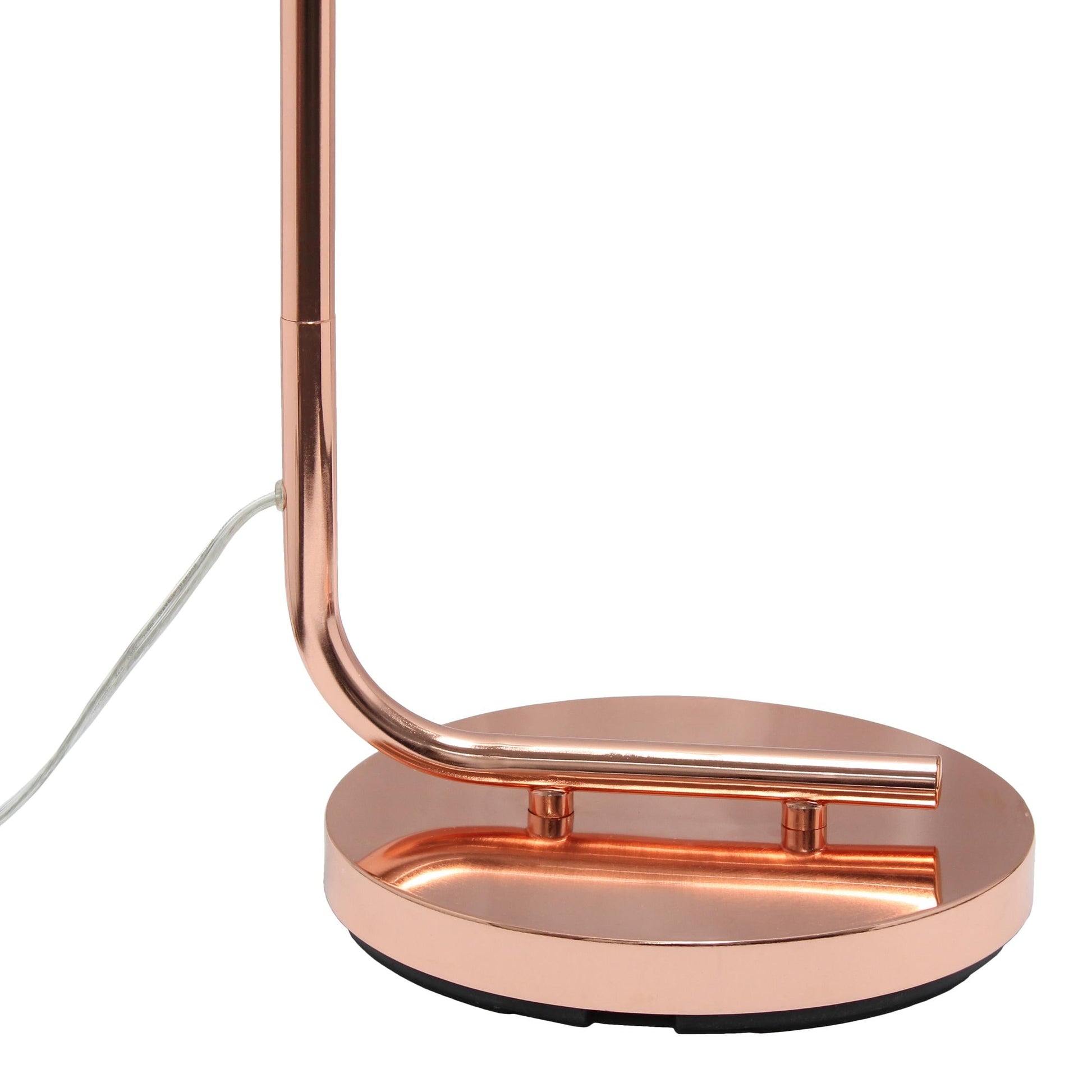 All The Rages Rose Gold Modern Iron Lantern Floor Lamp With Glass Shade