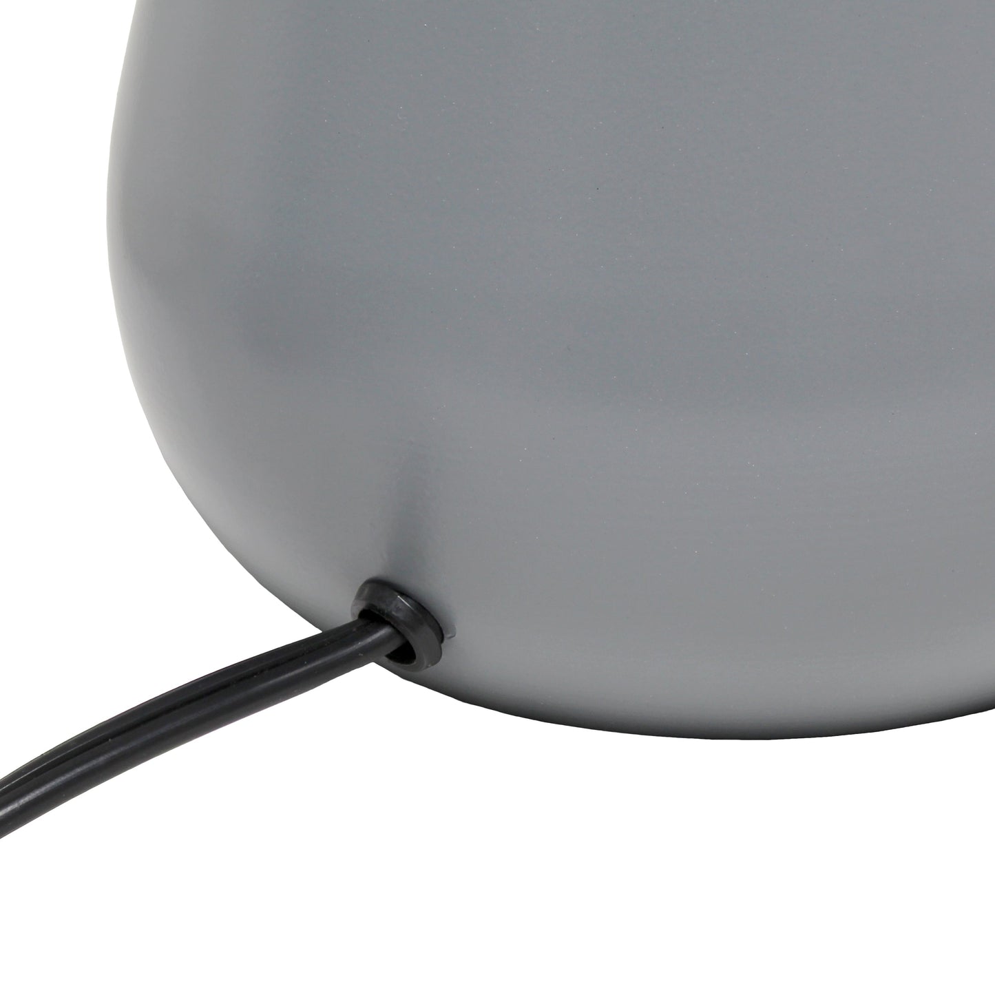 All The Rages Simple Designs 14" 2-Toned Metallic Chrome & Gray Metal 4-Settings Touch Table Lamp With White Fabric Drum Shade