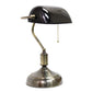 All The Rages Simple Designs Antique Nickel Executive Bankers Desk Lamp With Black Shade