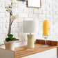 All The Rages Simple Designs Beige Ceramic Hourglass Table Lamp