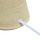 All The Rages Simple Designs Beige Ceramic Hourglass Table Lamp