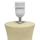 All The Rages Simple Designs Beige Ceramic Hourglass Table Lamp