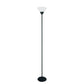 All The Rages Simple Designs Black 1-Light Stick Torchiere Floor Lamp