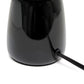 All The Rages Simple Designs Black 10" Ceramic Table Lamp With Matching Fabric Shade