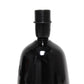 All The Rages Simple Designs Black 10" Ceramic Table Lamp With Matching Fabric Shade