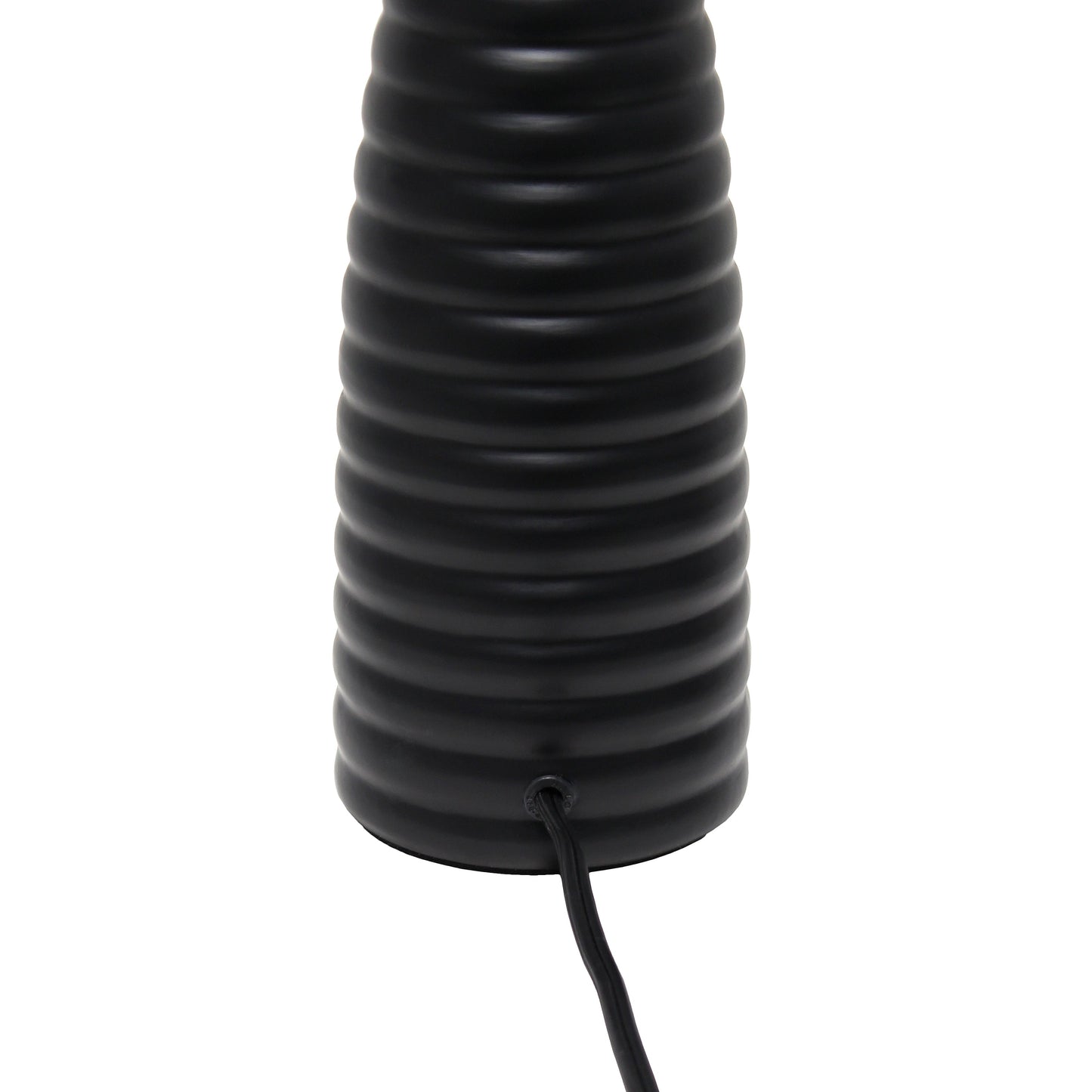 All The Rages Simple Designs Black Alsace Bottle Table Lamp