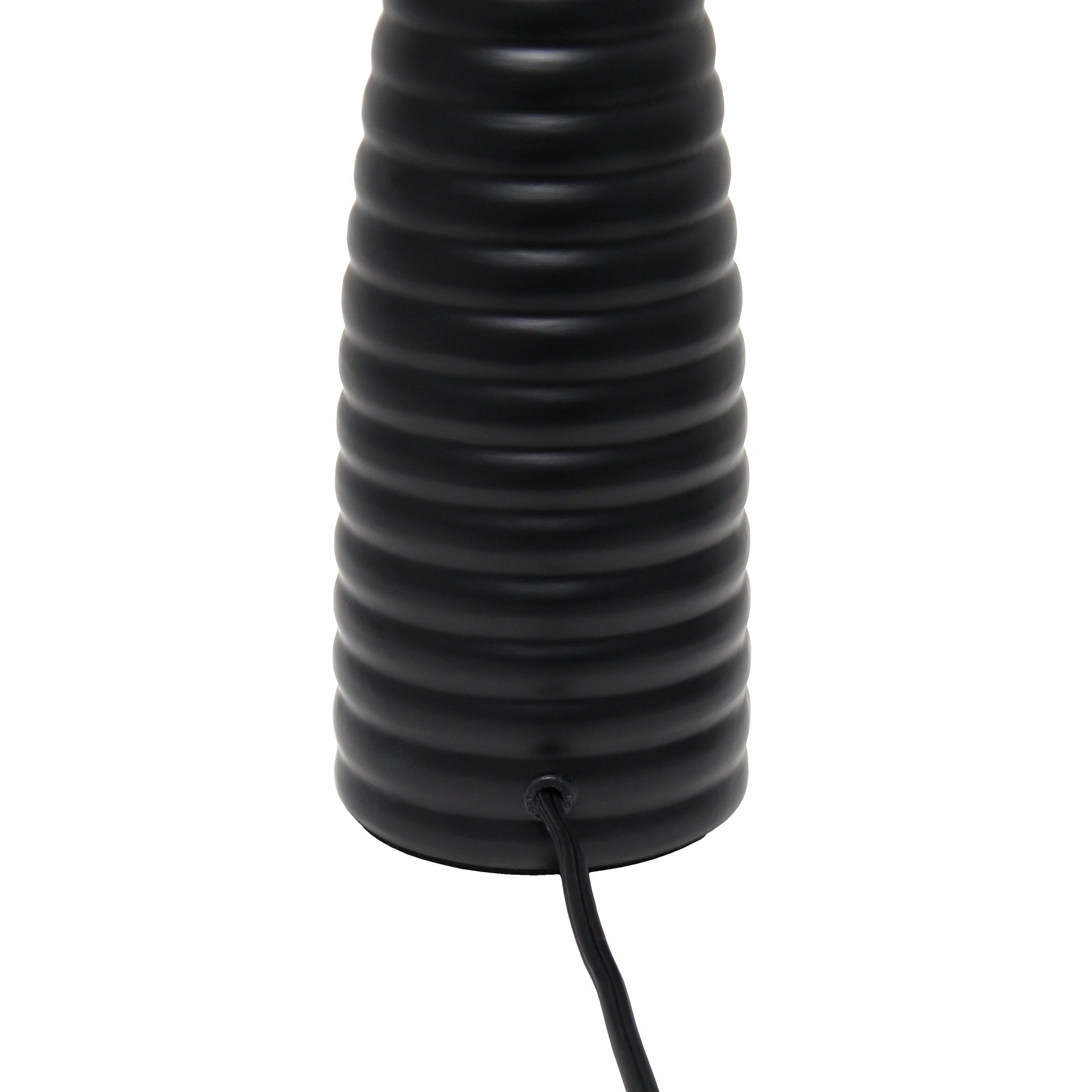 All The Rages Simple Designs Black Alsace Bottle Table Lamp