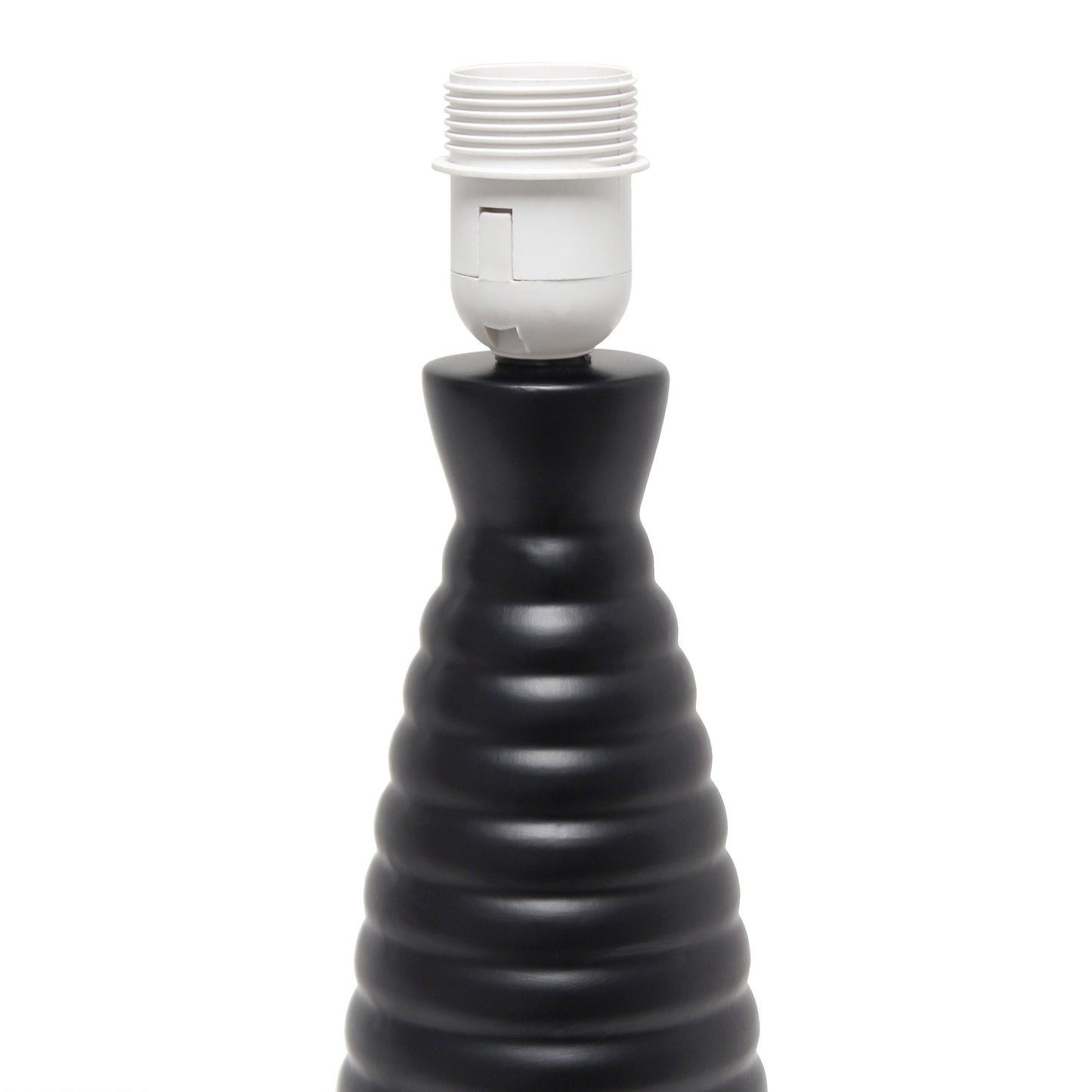 All The Rages Simple Designs Black Alsace Bottle Table Lamp