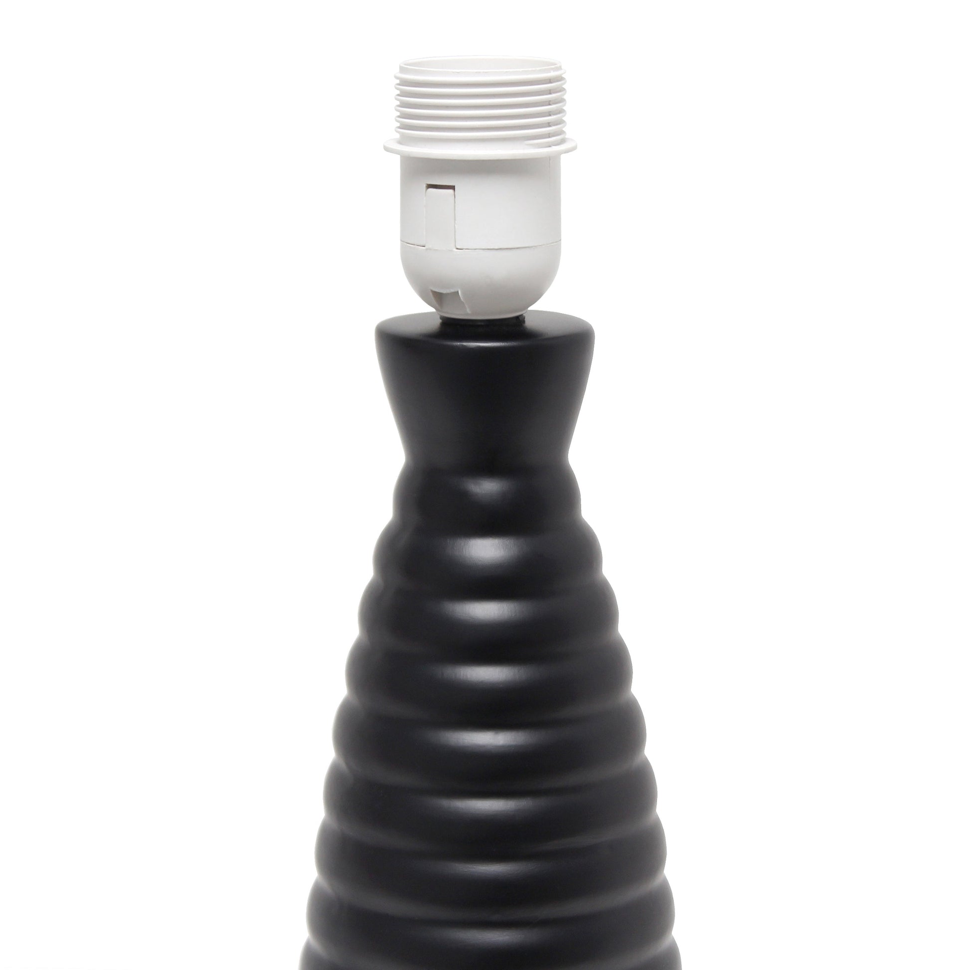 All The Rages Simple Designs Black Alsace Bottle Table Lamp