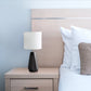 All The Rages Simple Designs Black Ceramic Prism Table Lamp