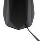 All The Rages Simple Designs Black Ceramic Prism Table Lamp