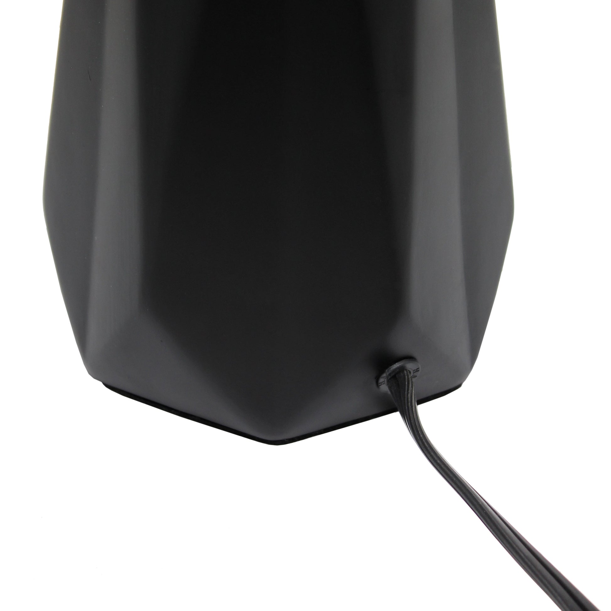 All The Rages Simple Designs Black Ceramic Prism Table Lamp