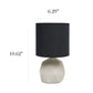 All The Rages Simple Designs Black Geometric Concrete Table Lamp