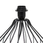 All The Rages Simple Designs Black Geometrically Wired Table Lamp