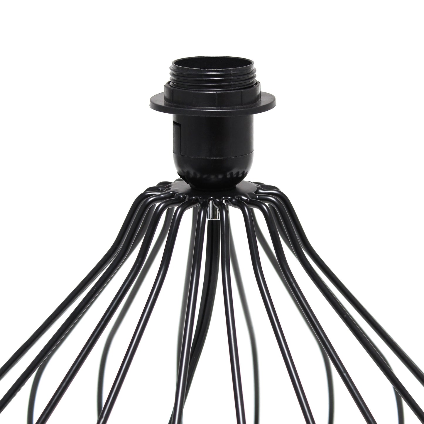 All The Rages Simple Designs Black Geometrically Wired Table Lamp