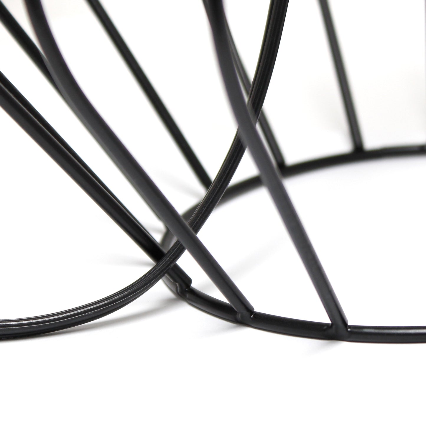 All The Rages Simple Designs Black Geometrically Wired Table Lamp