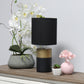 All The Rages Simple Designs Black & Gold 2-Toned Basics Table Lamp