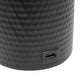 All The Rages Simple Designs Black Hammered Metal Organizer Table Lamp With USB Charging Port & Fabric Shade