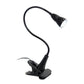 All The Rages Simple Designs Black LED Gooseneck Clip Light Desk Lamp