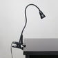 All The Rages Simple Designs Black LED Gooseneck Clip Light Desk Lamp