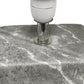 All The Rages Simple Designs Black Marbled Ceramic Table Lamp With Black Fabric Shade